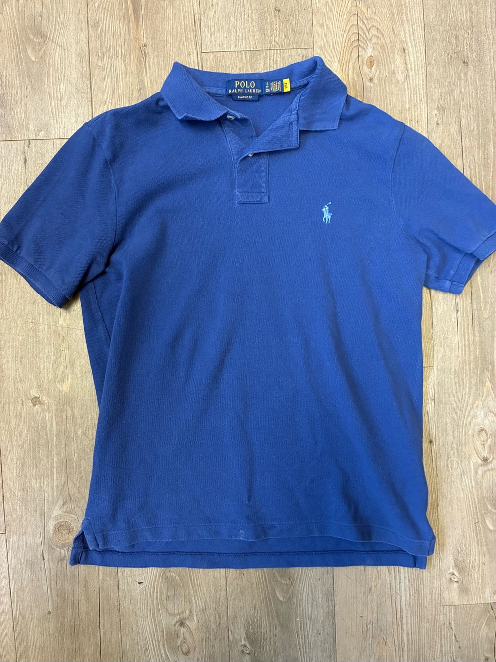 Ralph Lauren Polo Shirt in Royal Blue with Yellow Tag Small